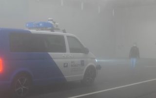 Autonomous Emergency Braking (AEB) Testing in fog.